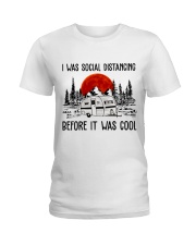 I Was Social Distancing Ladies T-Shirt tile