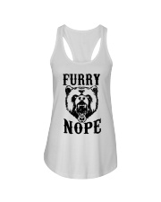 Furry Nope Ladies Flowy Tank tile