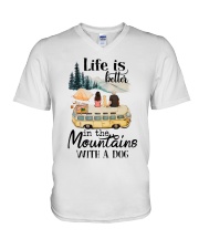 Life Is Better V-Neck T-Shirt tile