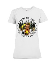 Punch People In The Throat Premium Fit Ladies Tee tile