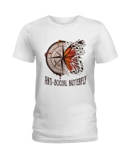 Anti Social Butterfly Ladies T-Shirt tile