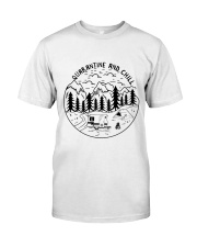 Quarantine And Chill Premium Fit Mens Tee tile