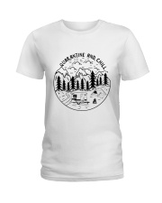 Quarantine And Chill Ladies T-Shirt tile