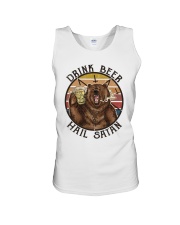 Drink Beer Hail Satan Unisex Tank tile