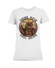 Drink Beer Hail Satan Premium Fit Ladies Tee tile