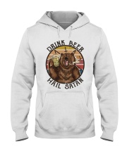 Drink Beer Hail Satan Hooded Sweatshirt tile