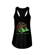 Say Yes To New Adventure Ladies Flowy Tank tile