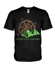 Say Yes To New Adventure V-Neck T-Shirt tile
