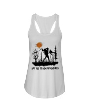 Say Yes To New Adventures Ladies Flowy Tank tile