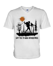 Say Yes To New Adventures V-Neck T-Shirt tile