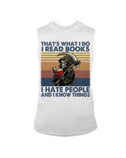 I Read Books I Hate People Sleeveless Tee tile
