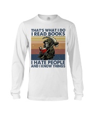 I Read Books I Hate People Long Sleeve Tee tile