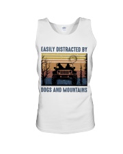 Dogs And Mountains Unisex Tank tile