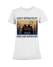 Dogs And Mountains Premium Fit Ladies Tee tile