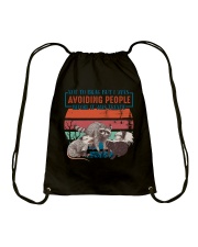 Avoiding People Drawstring Bag tile