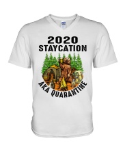 2020 Staycation V-Neck T-Shirt tile