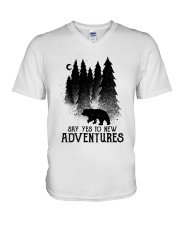 Say Yes To New Adventures V-Neck T-Shirt tile