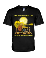 And Into The Forest I Go V-Neck T-Shirt tile