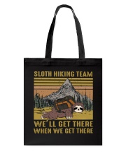 Sloth Hiking Team Tote Bag tile