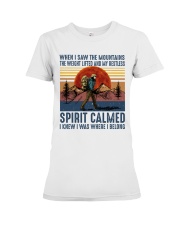 When I Saw The Mountains Premium Fit Ladies Tee tile
