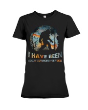 I Have Been Social Distancing Premium Fit Ladies Tee tile