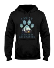 Dogs And Mountains Hooded Sweatshirt tile