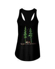 Say Yes To New Adventure Ladies Flowy Tank tile