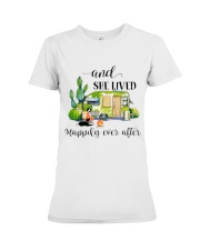 And She Lived Happily Premium Fit Ladies Tee tile