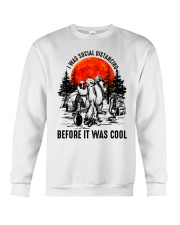 I Was Social Distancing Crewneck Sweatshirt tile
