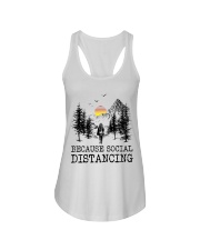 Because Social Distancing Ladies Flowy Tank tile