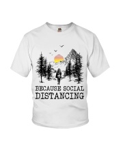 Because Social Distancing Youth T-Shirt tile