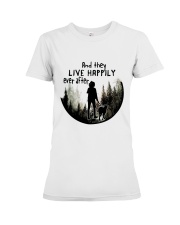 And The Lived Happily Premium Fit Ladies Tee tile