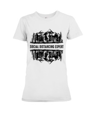 Social Distancing Expert Premium Fit Ladies Tee tile