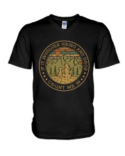 Hiking And Dogs V-Neck T-Shirt tile
