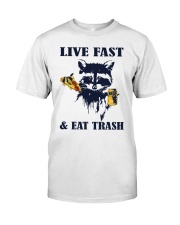 Live Fast And Eat Trash Premium Fit Mens Tee tile
