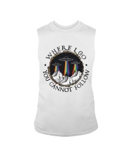 Where I Go You Cannot Follow Sleeveless Tee tile