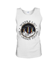 Where I Go You Cannot Follow Unisex Tank tile