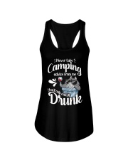 Never Take Camping Ladies Flowy Tank tile