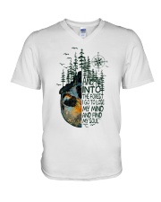 And Into The Forest V-Neck T-Shirt tile