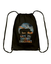 Save The Chubby Unicorns Drawstring Bag tile