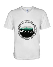 Go Outside V-Neck T-Shirt tile