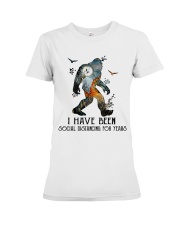 I Have Been Social Distancing Premium Fit Ladies Tee tile