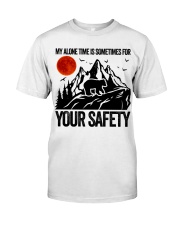 My Alone Time Is Somtimes Classic T-Shirt tile