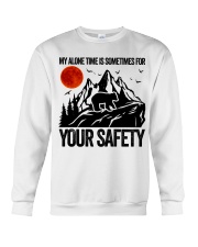 My Alone Time Is Somtimes Crewneck Sweatshirt tile