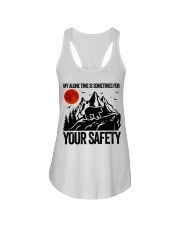 My Alone Time Is Somtimes Ladies Flowy Tank tile