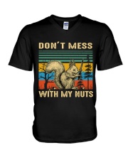 Don't Mess With My Nuts V-Neck T-Shirt tile