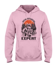 Social Distancing Expert Hooded Sweatshirt front