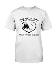 Dogs And Camping Premium Fit Mens Tee tile