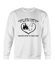 Dogs And Camping Crewneck Sweatshirt tile