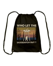 Who Let The Sasquatch Out Drawstring Bag tile